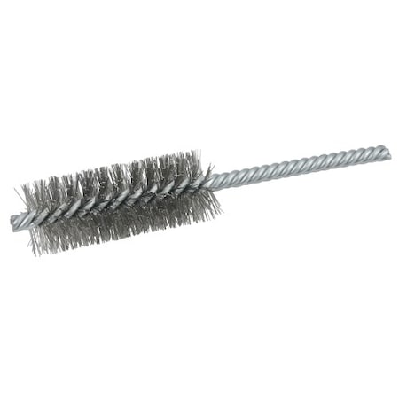 Weiler 1" Power Tube Brush, .0104" Wire Fill, 2-1/2" Brush Length 21125